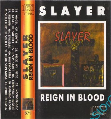  「Reign in Blood」はスラッシュメタルの原点ともいえる、暴力的な疾走感と不吉なメロディが織り成す傑作